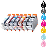 
              7 x Compatible Canon PGI-5 CLI-8 Ink Cartridge
            