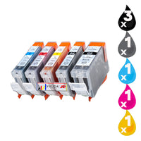 
              7 x Compatible Canon PGI-5 CLI-8 Ink Cartridge
            