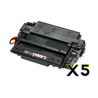 
              5 x Compatible HP 51X Black Toner Cartridge Q7551X
            