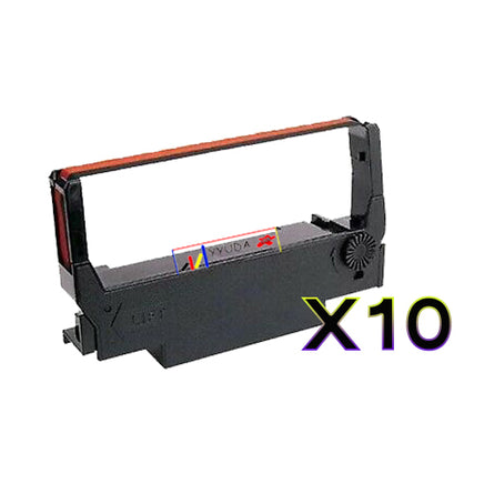 10 x Compatible Epson RSP700BR / RC700BR Black and Red Ribbon Cartridge