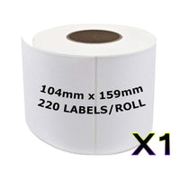 
              1 x Compatible Dymo SD0904980 White Label Roll 104mm x 159mm
            