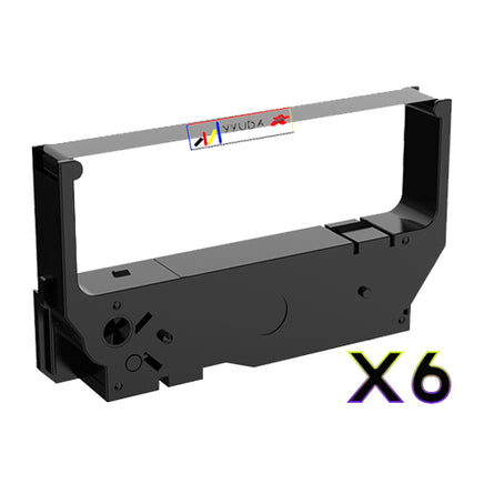 6 x Compatible Star RC200B Black Ribbon Cartridge SP200