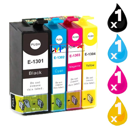 4 x Compatible Epson T1301 - T1304 Ink Cartridge