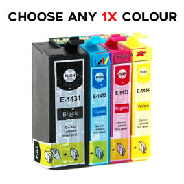 Choose Any 1 x Compatible Epson T1431 - T434 Ink Cartridge