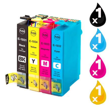 4 x Compatible Epson T1931 - T934 Ink Cartridge
