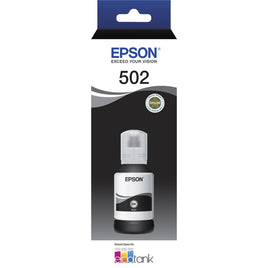 1 x Genuine Epson T502 Black EcoTank Ink Bottle C13T03K192