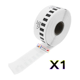 1 x Compatible Brother DK22214 "WITHOUT CARTRIDGE" White Roll 12mm x 30.48m