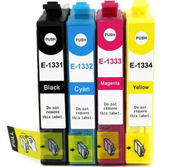 6 x Compatible Epson 133 T1331-1334 Ink Cartridge C13T133192 - C13T133492 (3BK 1C 1M 1Y)