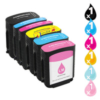 
              6 x Compatible HP 84 / HP 85 Ink Cartridge C5016A, C9425A - C9429A
            