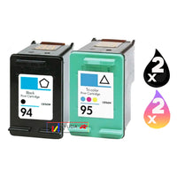 
              4 x Compatible HP 94 + HP 95 Inkjet Cartridge C8765WA + C8766WA
            