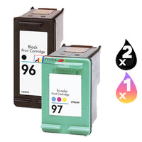 
              3 x Compatible HP 96 + HP 97 Inkjet Cartridge C8767WA + C9363WA
            
