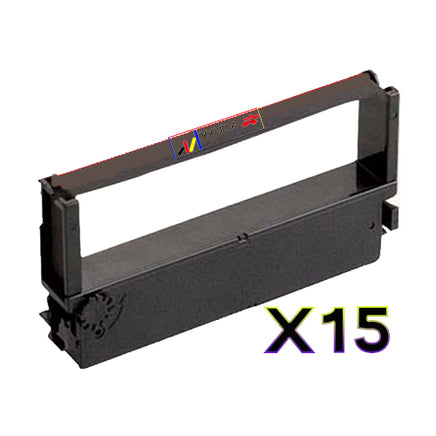 15 x Compatible Citizen IR41 Black Ribbon Cartridge IR-41B