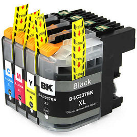 4 x Compatible Brother LC237XL LC235XL Ink Cartridge LC-237XL / LC-235XL (1BK 1C 1M 1Y)