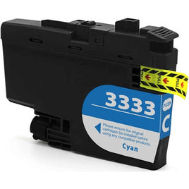 1 x Compatible Brother LC3333C Cyan High Yield Ink Cartridge LC-3333C