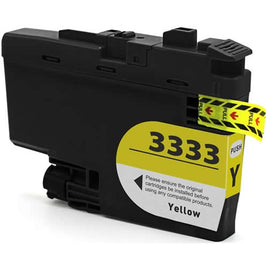 1 x Compatible Brother LC3333Y Yellow High Yield Ink Cartridge LC-3333Y