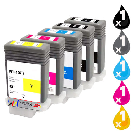 5 x Compatible Canon PFI-107 Ink Cartridge