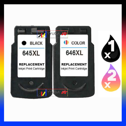 3 x Compatible Canon PG-645XL CL-646XL Ink Cartridge