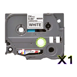 1 x Compatible Brother TZe251 Black on White Label Tape TZe-251