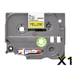 1 x Compatible Brother TZe621 Black Text on Yellow Label Tape TZe-621