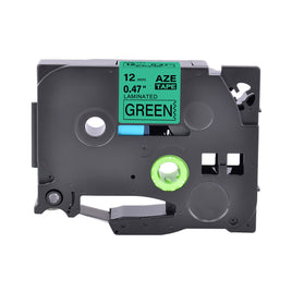 1 x Compatible Brother TZe731 Black Text on Green Label Tape TZe-731